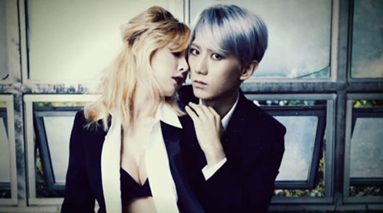 An image of HyunA and Hyunsung from teaser video