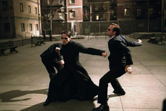 A scene from the film “The Matrix Reloaded”