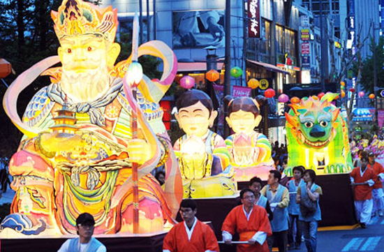 The annual Lotus Lantern Festival on Buddha’s birthday