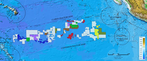 A new mineral extraction technology using manganese nodules developed by a Korean government agency will allow the nation to profit from tones of minerals buried under seabed in the Clarion-Cliperton zone, above, for next 100 years. / Courtesy of soest.hawaii.edu