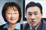 Soo Yoo, left, and Delegate Mark Keam.  