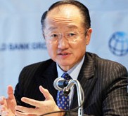 Jim Yong Kim, president of the World Bank, answers questions at a press conference at Grand Hyatt Hotel, Tuesday. / Yonhap