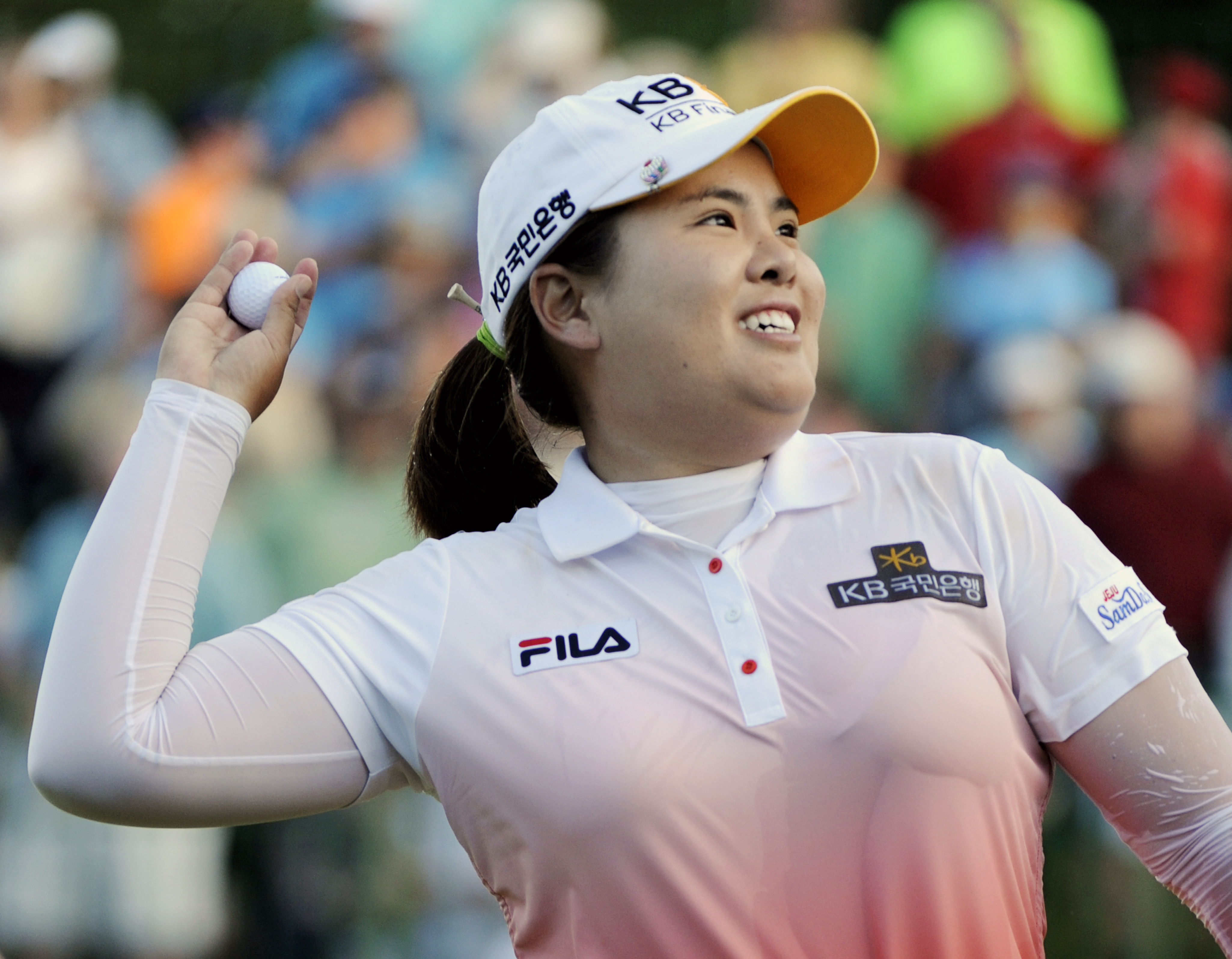 South Korean golfer Inbee Park can complete the career super grand slam with a win at the 2015 Evian Championship. (AP Photo/Gary Wiepert)