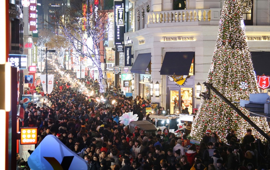 myung-dong, christmas