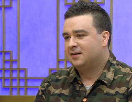 Sam Hammington in this screen-captured image. The Australian works widely in the entertainment industry including comedy and reality variety programs.