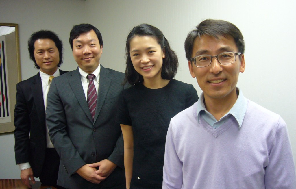 Left to right: Kim Yong-jae, Kim Hyong-soon, Cho Hye-won, Joshua Cho