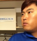 Before Thursday's  game, the Dodgers' official Twitter account posted a picture of Ryu's locker with the sign "SEWOL 4.16.14," in tribute to the victims of the accident off South Korea's southern coast.  (Yonhap)