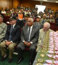 California National Guard 40th Infantry Division Commander Maj. Gen. Keith Jones, left, attends a commemorative ceremony for the 64th anniversary of the Korean War at the Korean American Federation of L.A. Wednesday. (Kim Young-jae / The Korea Times)