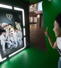The star lounge at the hologram concert hall Klive offers visitors a chance to take photos of their favorite K-pop bands.  (Courtesy of KT)