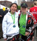 Maggie Kim, left, with Mari Jo Steiner at the 2011 Seattle Rock 'n' Roll Half Marathon. (LifeCenter Northwest)