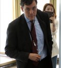 Peter Harrell, deputy secretary for counter threat finance and sanctions at the U.S. State Department, arrives at the Ministry of Foreign Affairs on July 29, 2014, for a meeting with officials over sanctions against Russia. (Yonhap)