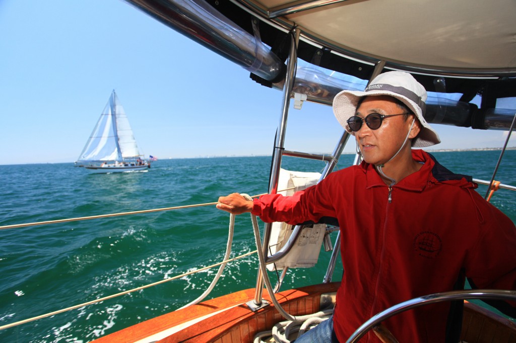 Nam Jin-woo, founder of the Korean American Sailing Club, said he goes out on the water once or twice a week.