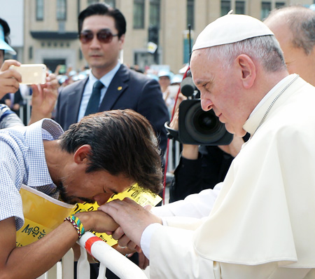 "May this tragic event which has brought all Koreans together in grief confirm their commitment to work together in solidarity for the common good." - Words of consolation for families of Sewol ferry disaster during an Assumption Day Mass in Daejeon -