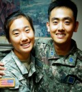 Yoon Ye-eun, left, and her brother Sup hope to join forces when ROK-U.S. joint drills take place.