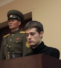 A trial of American citizen Miller Matthew Todd was held at the DPRK Supreme Court in Pyongyang, DPRK, on Sunday, September 14th, 2014 (AP Photo/Kim Kwang Hyon)