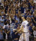 The Kansas City Royals are going into Tuesday's game with an unbeaten 2014 postseason record (AP Photo/Charlie Riedel)