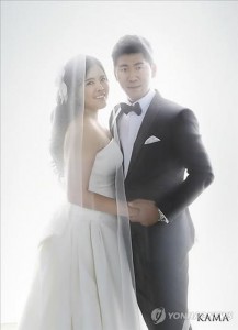 Park In-bee married her swing coach, Nam Gi-hyeob, 