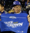 Korean 'Superfan' Sung Woo Lee's Kansas City Royals are just two wins away from taking the crown. (AP)