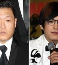 Psy, left, and Lee Soo from M.C. The Max (Yonhap)