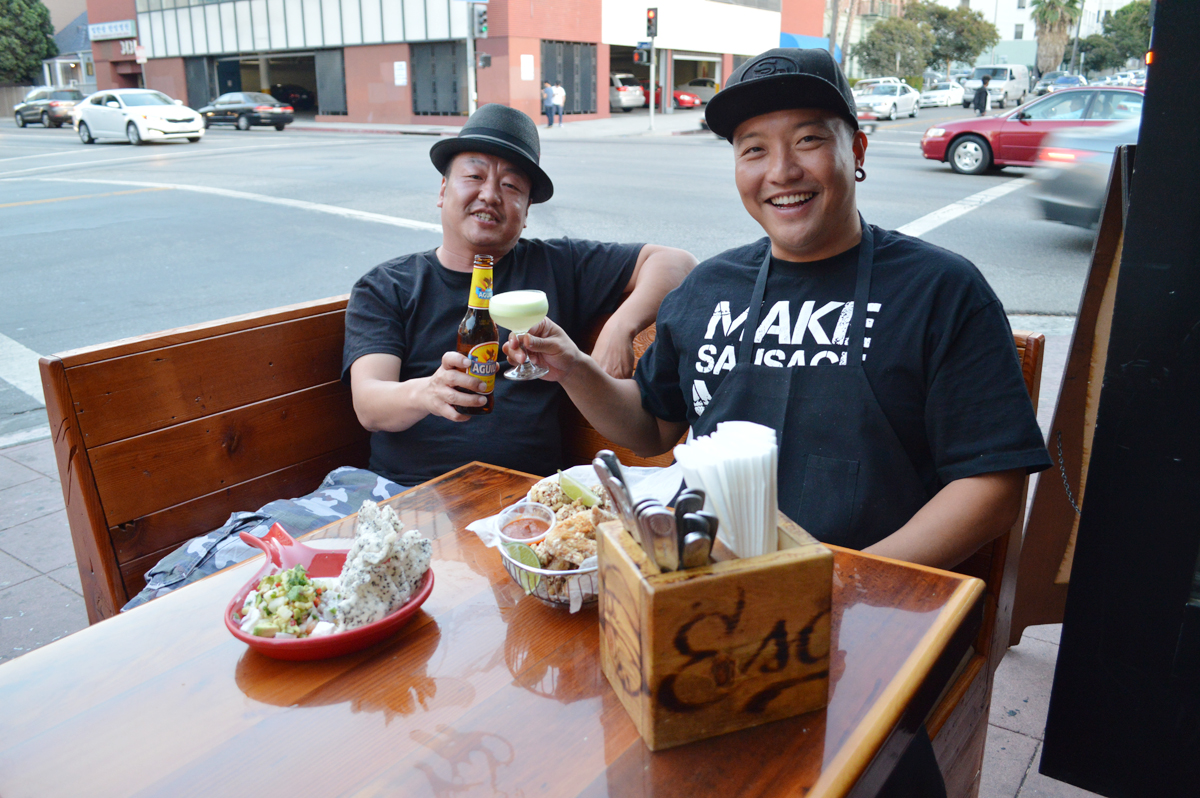 Escala Owner Chino, left, and Chef Chris Oh. (Tae Hong/The Korea Times)