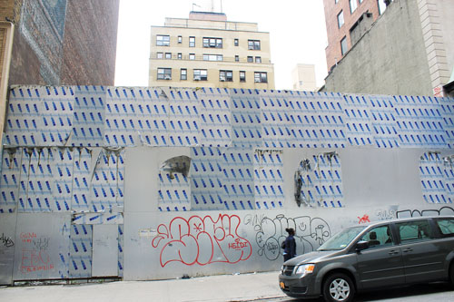 The construction site of the New York Korea Center on 32nd St. in Manhattan started in 2012 and was slated to be completed August 2014.