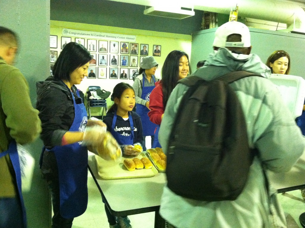 5...Jihee, 9, helps feed the homeless.