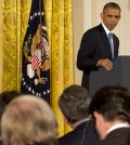 President Barack Obama looks at reporters during a news conference in the East Room of the White House, Wednesday, Nov. 5, 2014, in Washington. Obama is telling Americans who voted for change: "I hear you." The president said the Republican victories Tuesday in the midterm elections are a sign they want Washington "to get the job done."   (AP Photo/Jacquelyn Martin)