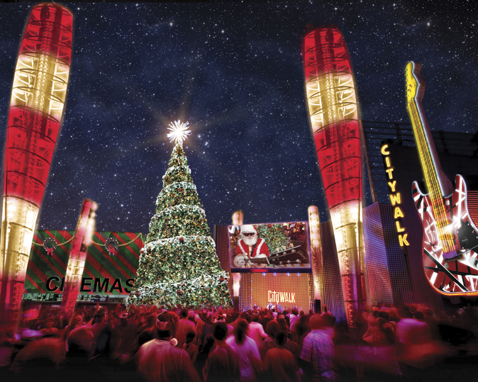 Universal CityWalk sets the stage for the Holidays with 200,000