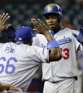 Hanley Ramirez, right, won't be high-fiving Yasiel Puig anymore.