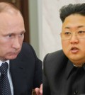 Vladimir Putin, left, and Kim Jong-un. (Korea Times file)