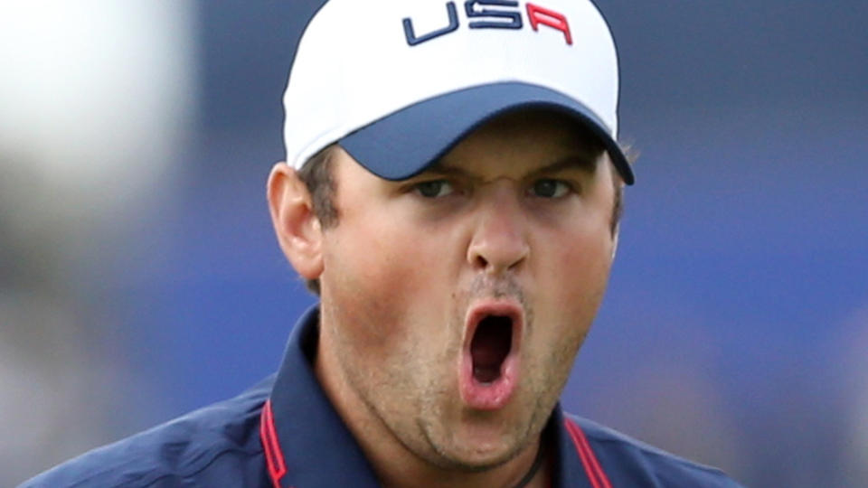 Patrick Reed during the Ryder Cup competition. (AP)