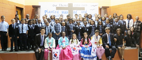 Students at Whispering Pines Seventh-day Adventist School in Long Island. (Courtesy of Korean Education Center in New York)