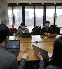 An office in the Gangnam district in Seoul, South Korea (AP Photo/Ahn Young-joon)
