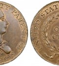 This photo provided by Heritage Auctions shows an experimental U.S. penny struck to test a design in 1792 that sold Thursday, Jan. 8,2015 for $2,585,000 to a California man according to Heritage Auctions in Dallas. An official says the rare coin is called the "Birch cent" after engraver Robert Birch. (AP Photo/Heritage Auctions)