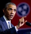 President Barack Obama speaks at Pellissippi State Community College, Friday, Jan. 9, 2015, in Knoxville, Tenn., about new initiatives to help more Americans go to college and get the skills they need to succeed. (AP Photo/Carolyn Kaster)
