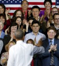 President Barack Obama waves to the crowd after giving a speech Thursday, Jan. 8, 2015, at Central High School in Phoenix.  (AP Photo/Ross D. Franklin)