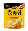 South Korean foodmaker Nongshim Co. said on Jan. 21, 2015 that its honey mustard-flavored Sumi Potato Chips, shown in the photo, posted a monthly sales record and outsold the original version of the snack, the Honey Butter Chips. (Photo courtesty of Nongshim Co.)