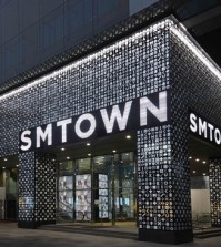 The exterior of six-floor SMTOWN@coexartium, a cultural facility for K-pop fans in Samseong-dong. (Courtesy of SM Entertainment)