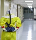 The foreign and health ministries said in a joint statement that the unidentified worker may have become infected as he was exposed to the contagious virus while collecting blood from an Ebola patient. (Yonhap)