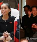 The right photo shows Kim Yo-jung, sister of North Korean leader Kim Jong-un, wearing what seems to be a wedding ring.