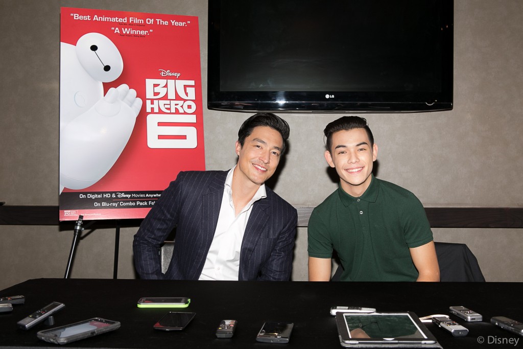 "Big Hero 6" voice actors Daniel Henney, Ryan Potter (Disney/Photo Kayvon Esmaili)