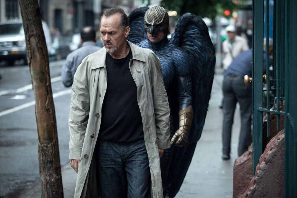 A still released by Twentieth Century Fox shows Michael Keaton, left, as Riggan in a scene from the film, "Birdman, or (The Unexpected Virtue of Ignorance" directed by Alejandro Gonzalez Inarritu. (AP Photo/Copyright Twentieth Century Fox, Atsushi Nishijima, File)