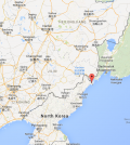 The border between China, Russia and North Korea (Courtesy of Google Maps)