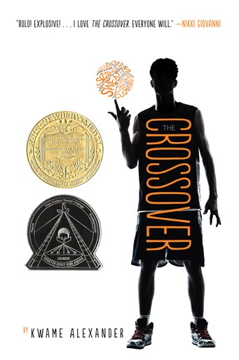 This book cover image released by Houghton Mifflin Harcourt Books for Young Readers shows "Crossover," by Kwame Alexander, winner of the John Newbery Medal for best childrens book. (AP Photo/Houghton Mifflin Harcourt Books for Young Readers)