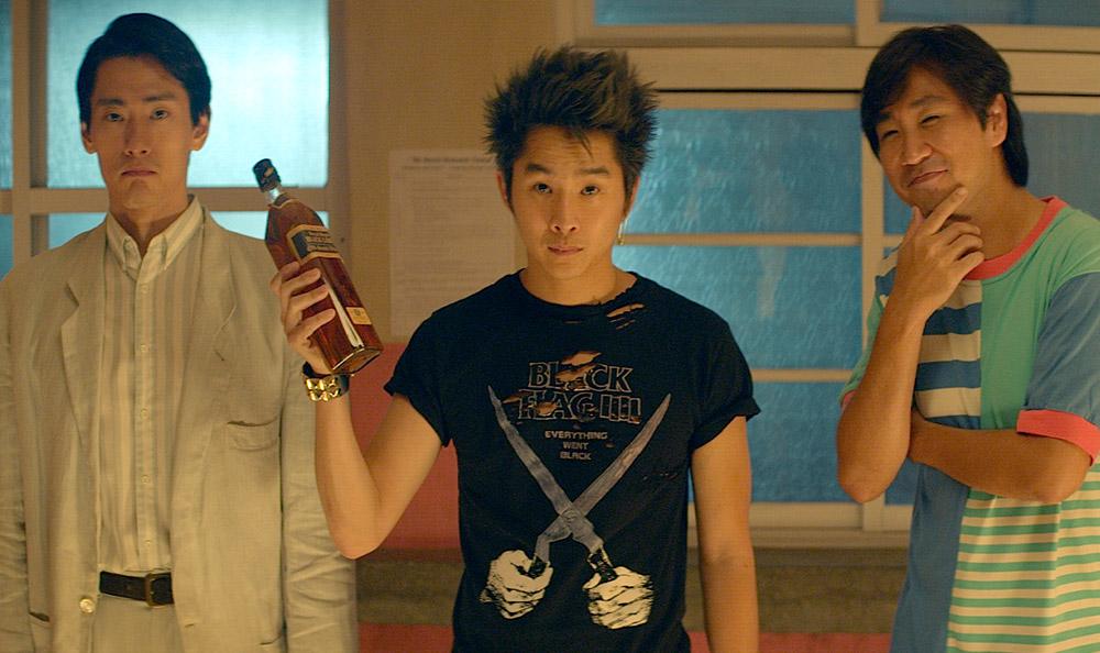 Justin Chon, middle, in Benson Lee's "Seoul Searching." (Brewery Hills Entertainment)