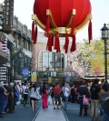 Americana at Brand readied itself for a Lunar New Year celebration Sunday. (Tae Hong/Korea Times)