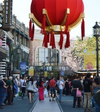 Americana at Brand readied itself for a Lunar New Year celebration Sunday. (Tae Hong/Korea Times)