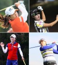 Clockwise from top left are Korean golfers Park In-bee, Kim Hyo-joo, Amy Yang and Ryu So-yeon. The four players are currently included within top 15 of International Golf Federation's (IGF) Olympic Rankings. (Korea Times file)