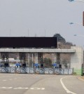 A gate on an inter-Korean land route in Goseong, a South Korean town on the east coast near the border with North Korea. (Yonhap)
