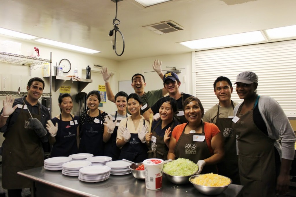 Young Leaders Society volunteers at Union Station Adult Center.